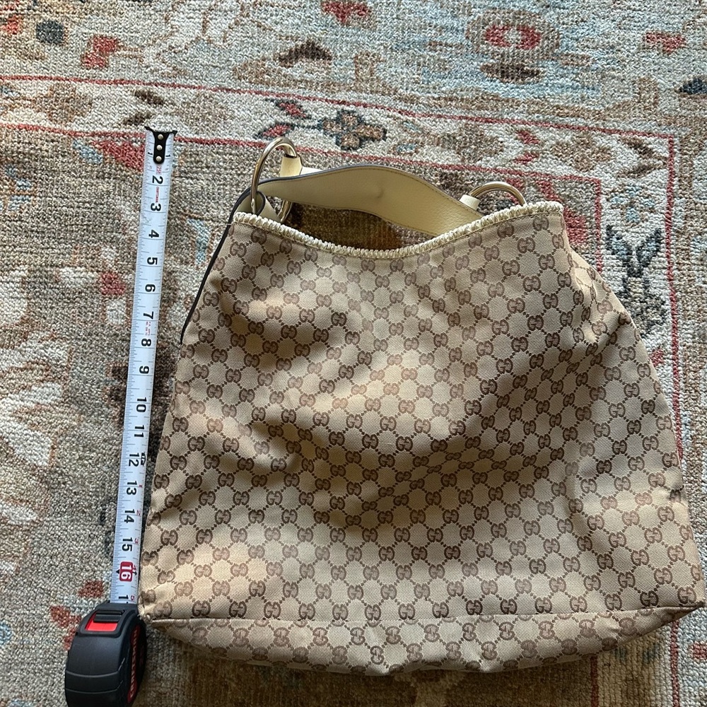 Gucci Tan Monogram Hobo Bag - LARGE - Picture 9 of 14
